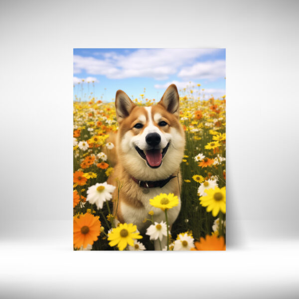 Landscape Wallart, Fancy Dog Decor,