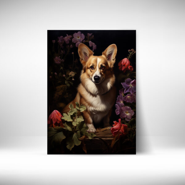 Dog on black background, Dog Wall Art