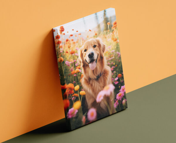 Landscape Wallart, Fancy Dog Decor,