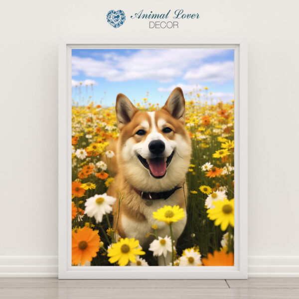 Landscape Wallart, Fancy Dog Decor,