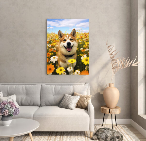 Landscape Wallart, Fancy Dog Decor,