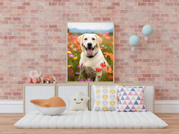 White Labrador Retriever POSTER ART, Labrador Retriever Decore, Dog Decore, Labrador Poster Art, Dog Wallart - Image 5