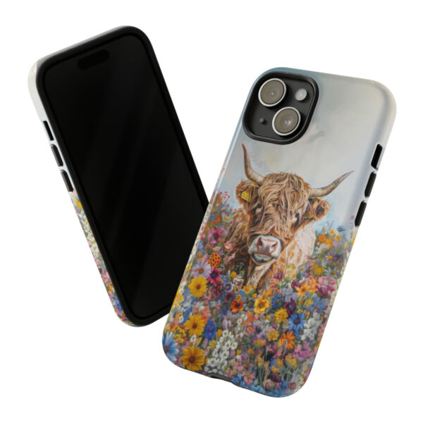 Highland Cow Phone Case, Gift for Highland Cow Lover, iPhone Case, Cow Lover Phone Case, Samsung Case - Image 4