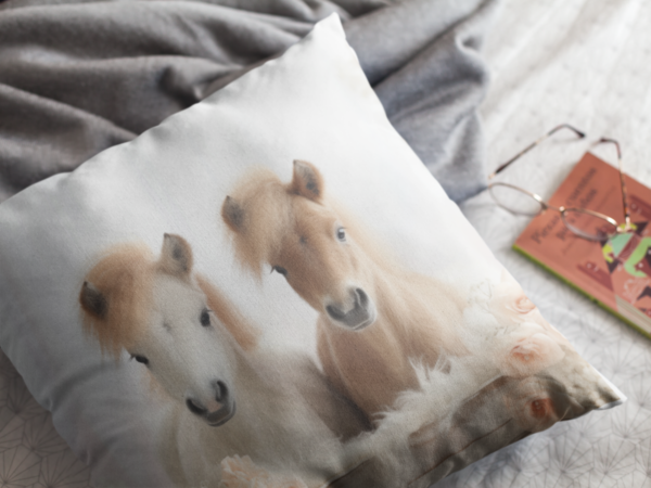 Pony Pillow, Pony Gift, Bedroom Decor, Pony Home Decore, Horse Pillow, Horse decor, Spun Polyester Square Pillow - Image 8