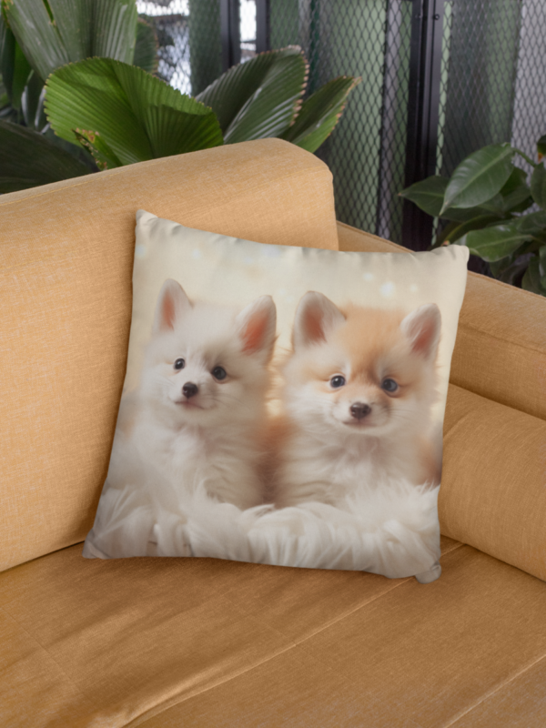 Baby Fox Pillow, Baby Fox Gift, Bedroom Decor, Baby Fox Home Decore, Fox Pillow, Fox decor, Spun Polyester Square Pillow - Image 7