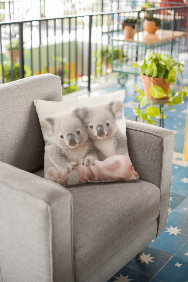 Baby Koala Pillow, Koala Gift, Bedroom Decor, Koala Bear Home Decore, Bear Pillow, Kid bedroom, Polyester Square Pillow - Image 7