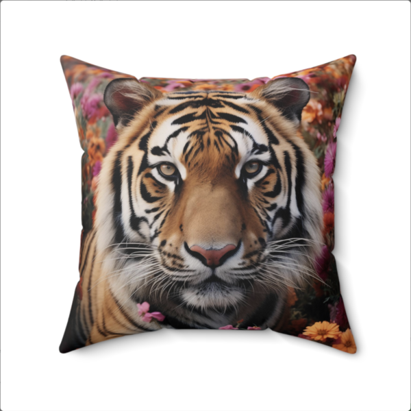 Bengal Tiger Pillow, Tiger Gift, Bedroom Decor, Bengal Tiger Home Decore, Tiger decor, Polyester Square Pillow