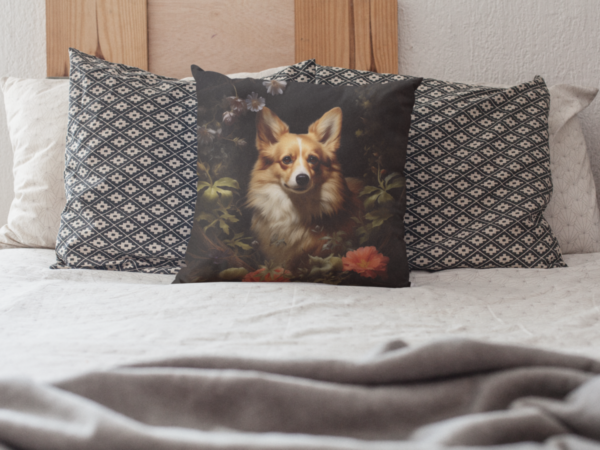 Pembroke Welsh Corgi Pillow, Corgi Gift, Bedroom Decor, Home Decore, Dog Pillow, Spur Polyester Square Pillow - Image 5