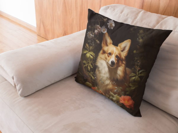 Pembroke Welsh Corgi Pillow, Corgi Gift, Bedroom Decor, Home Decore, Dog Pillow, Spur Polyester Square Pillow - Image 8