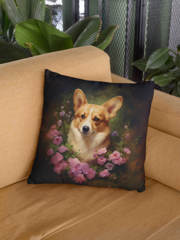 Pembroke Welsh Corgi Pillow, Corgi Gift, Bedroom Decor, Home Decore, Dog Pillow, Spun Polyester Square Pillow - Image 11