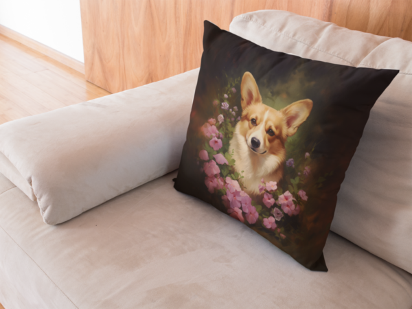 Pembroke Welsh Corgi Pillow, Corgi Gift, Bedroom Decor, Home Decore, Dog Pillow, Spun Polyester Square Pillow - Image 10