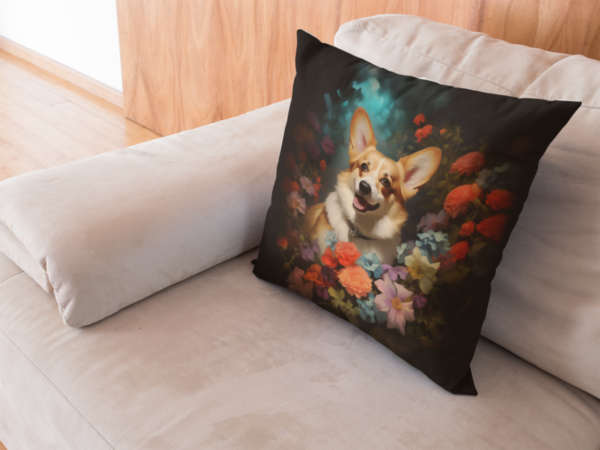 Pembroke Welsh Corgi Pillow, Corgi Gift, Bedroom Decor, Home Decore, Dog Pillow, Spun Polyester Square Pillow - Image 10