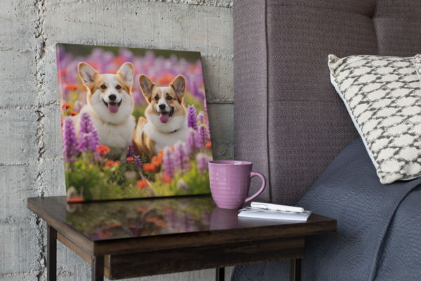 Corgis in Tub CANVAS ART | Dog Canvas Art, Artful Canvas Art, Gifted Dog Art, Colorful Dog Art, Canvas Artful Wallart - Image 8