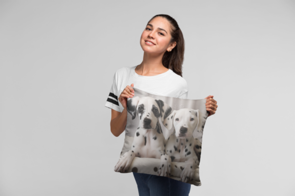 Dalmatian Pillow, Dalmatian Gift, Bedroom Decor, Dog Home Decore, Dog Pillow, Kids bedroom, Spun Polyester Square Pillow - Image 5