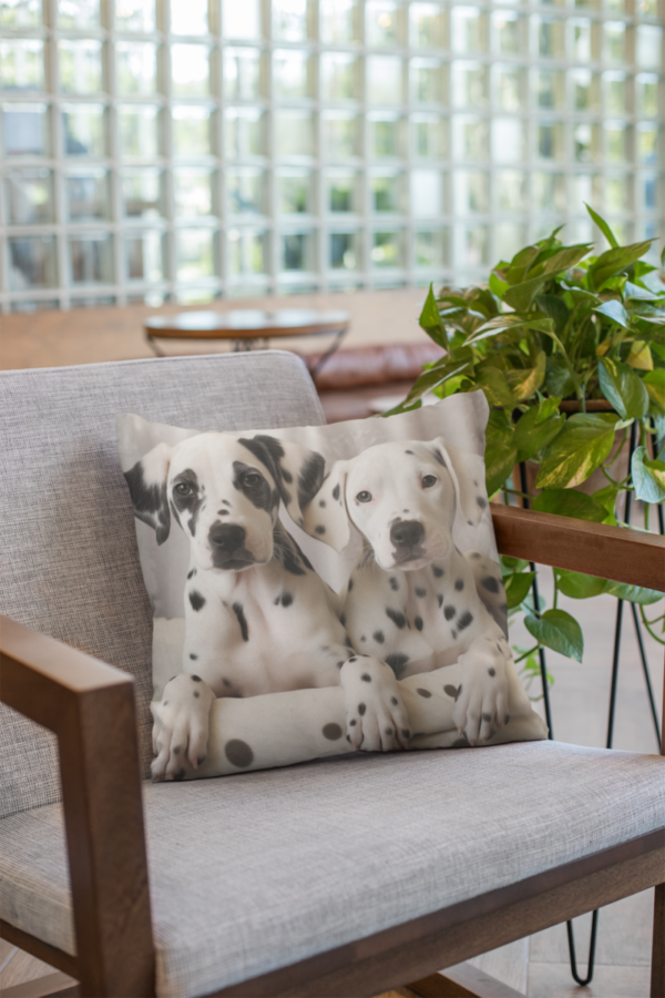 Dalmatian Pillow, Dalmatian Gift, Bedroom Decor, Dog Home Decore, Dog Pillow, Kids bedroom, Spun Polyester Square Pillow - Image 4