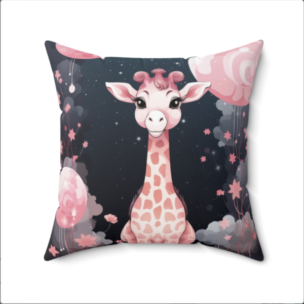 Baby Giraffe Pillow, Baby Giraffe Gift, Bedroom Decor, Giraffe Home Decor, Giraffe Pillow, Giraffe decor, Square Pillow