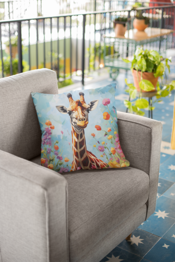 Giraffe Pillow, Giraffe Gift, Bedroom Decor, Giraffe Home Decore, Giraffe Pillow, Giraffe decor, Polyester Square Pillow - Image 8