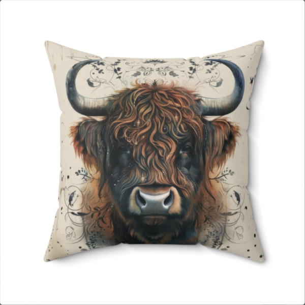 Highland Cow Pillow, Highland Cow Gift, Living room Decor, Western Pillow, Cow Pillow, Square Pillow, Highland Cow decor