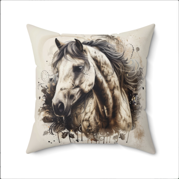 Horse Pillow, Horse Gift, Bedroom Decor, Horse Home Decore, Horse Pillow, Horse decor, Spun Polyester Square Pillow