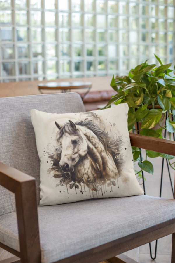 Horse Pillow, Horse Gift, Bedroom Decor, Horse Home Decore, Horse Pillow, Horse decor, Spun Polyester Square Pillow - Image 8