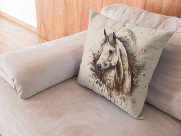 Horse Pillow, Horse Gift, Bedroom Decor, Horse Home Decore, Horse Pillow, Horse decor, Spun Polyester Square Pillow - Image 10