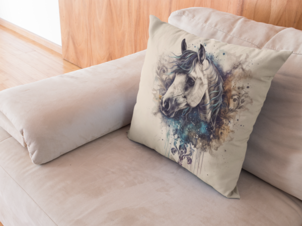 Horse Pillow, Horse Gift, Bedroom Decor, Horse Home Decore, Horse Pillow, Horse decor, Spun Polyester Square Pillow - Image 10