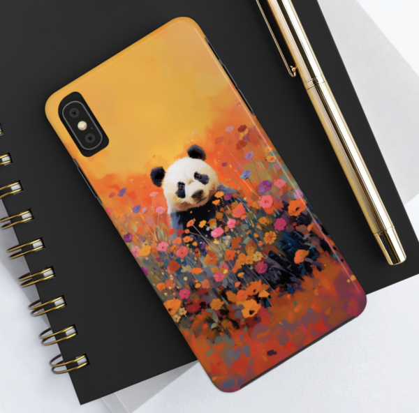 Panda Bear Floral Tough iPhone Cases - Image 8