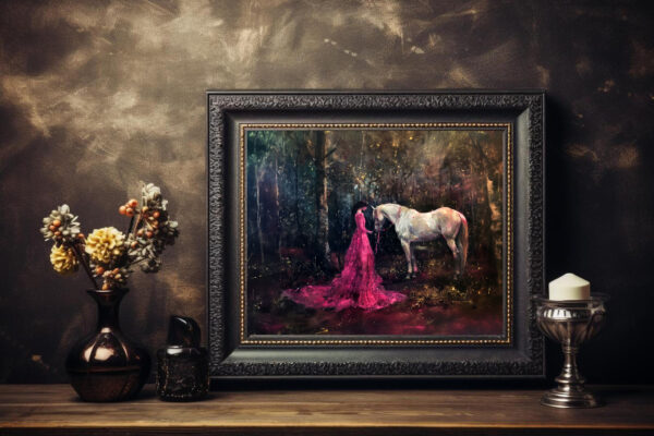 Horse and Princess, Enchanted Arte,