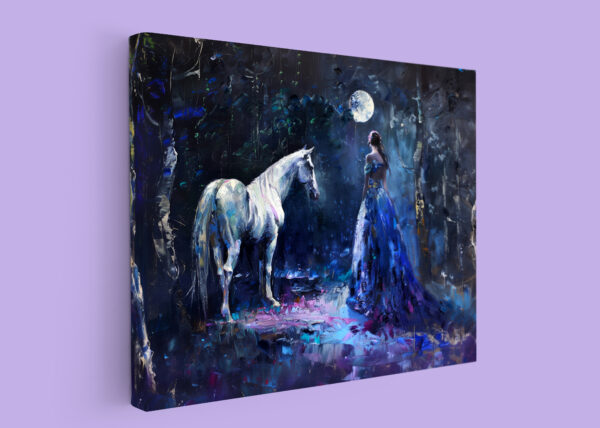 #princessandhorse #whitehorse #horseart #princesswalldecor