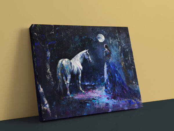 #princessandhorse #whitehorse #horseart #princesswalldecor