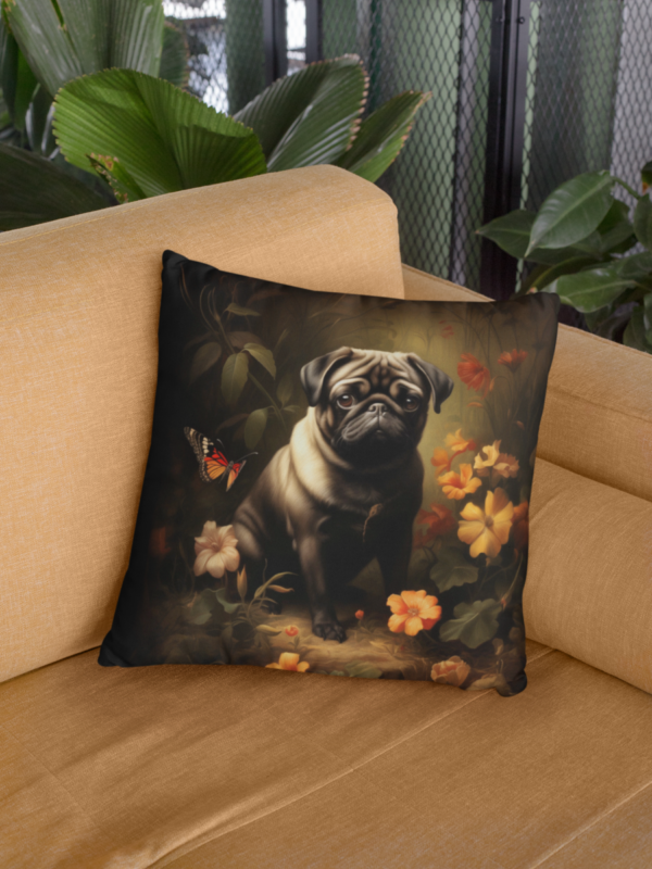 Pug Pillow, Corgi Gift, Bedroom Decor, Home Decore, Dog Pillow, Pug Dog Pillow, Spun Polyester Square Pillow - Image 10