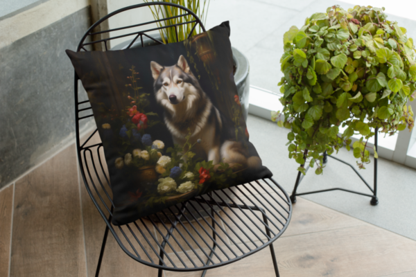 Siberian Husky Pillow, Husky Gift, Bedroom Decor, Home Decore, Dog Pillow, Husky Pillow, Spun Polyester Square Pillow - Image 6