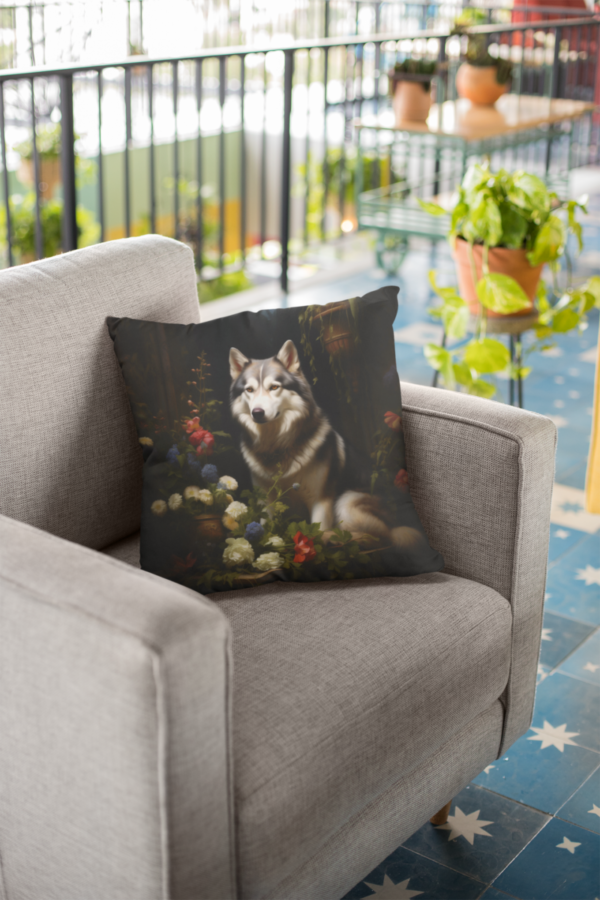 Siberian Husky Pillow, Husky Gift, Bedroom Decor, Home Decore, Dog Pillow, Husky Pillow, Spun Polyester Square Pillow - Image 7