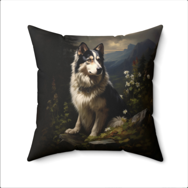 Siberian Husky Pillow, Husky Gift, Bedroom Decor, Home Decore, Dog Pillow, Husky Pillow, Spun Polyester Square Pillow