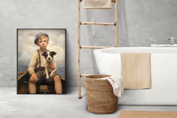 Kids Bathroom Decor, Boy Room Art,