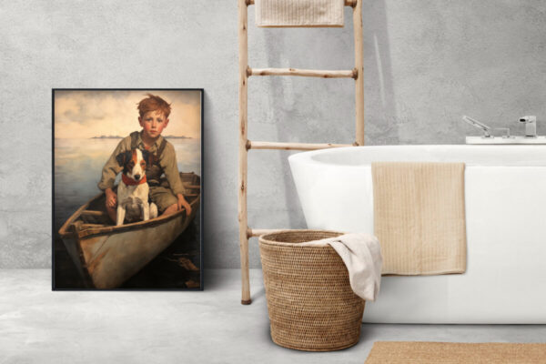 Kids Bathroom Decor, Boy Room Art,